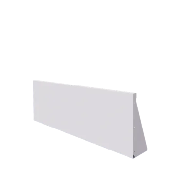 Acél támfal - Egyenes - 150 x 50 cm - RAL9010 matt (fehér)