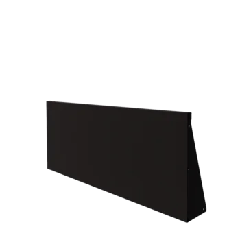 Acél támfal - Egyenes - 150 x 60 cm - RAL9005 matt (fekete)