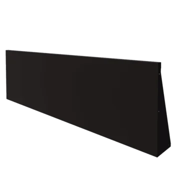Acél támfal - Egyenes - 200 x 60 cm - RAL9005 matt (fekete)