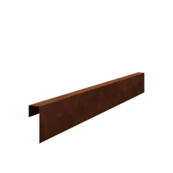 Corten acél u-profil - 15 x 5 x 5 cm - 150 cm