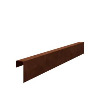 Corten acél u-profil - 15 x 6 x 5 cm - 150 cm