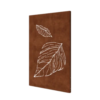 Corten acél panel - Levelek 2 - 120 x 6 x 190 cm