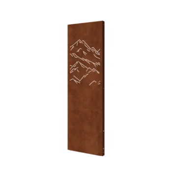 Corten acél panel - Hegyek 3 - 60 x 6 x 190 cm