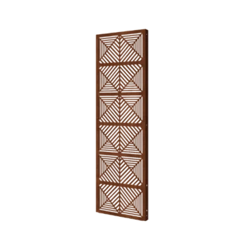 Corten acél panel - Vonalak 1 - 60 x 6 x 190 cm
