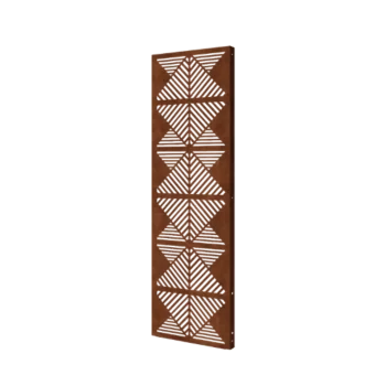 Corten acél panel - Vonalak 2 - 60 x 6 x 190 cm