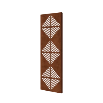 Corten acél panel - Vonalak 4 - 60 x 6 x 190 cm
