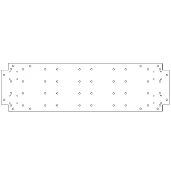 Horganyzott acél fenéklemez - 30 x 100 cm