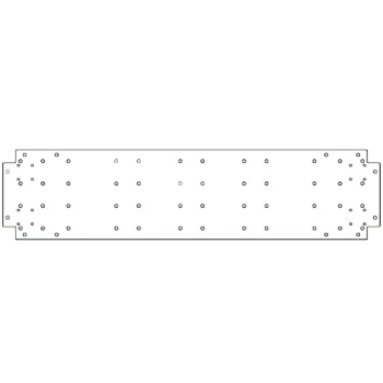 Horganyzott acél fenéklemez - 30 x 120 cm