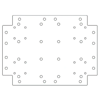 Horganyzott acél fenéklemez - 30 x 40 cm