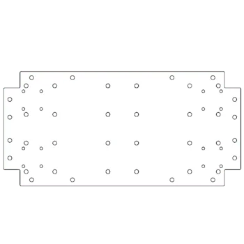 Horganyzott acél fenéklemez - 30 x 60 cm