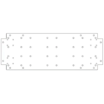 Horganyzott acél fenéklemez - 30 x 80 cm