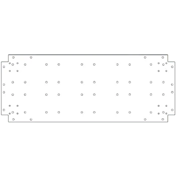 Horganyzott acél fenéklemez - 40 x 100 cm