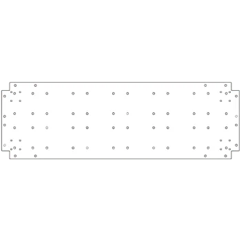 Horganyzott acél fenéklemez - 40 x 120 cm