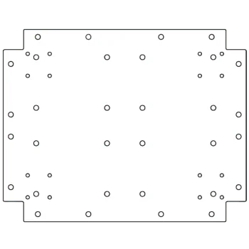 Horganyzott acél fenéklemez - 40 x 50 cm