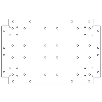 Horganyzott acél fenéklemez - 40 x 60 cm