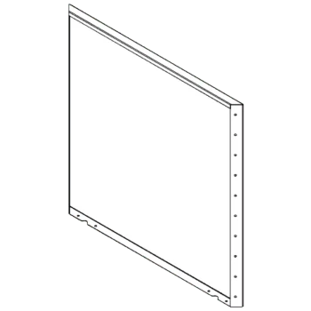 Corten acél virágláda - Panel - 100 x 100 cm