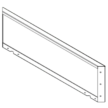 Corten acél virágláda - Panel - 30 x 100 cm