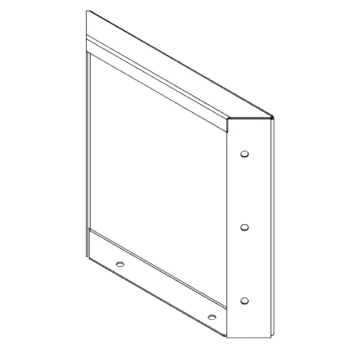 Corten acél virágláda - Panel - 30 x 30 cm