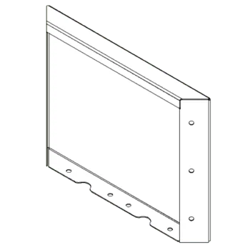 Corten acél virágláda - Panel - 30 x 40 cm