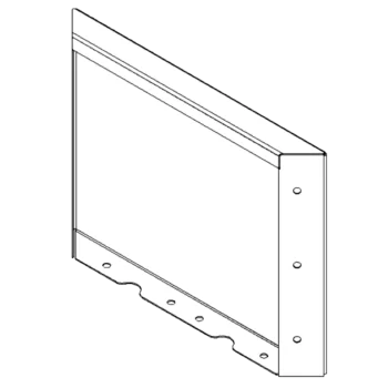 Acél virágláda - Panel - 30 x 40 cm - RAL7016 matt (antracitszürke)