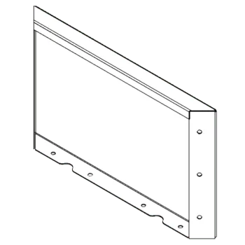 Corten acél virágláda - Panel - 30 x 50 cm