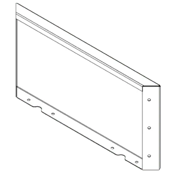 Corten acél virágláda - Panel - 30 x 60 cm