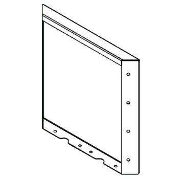 Corten acél virágláda - Panel - 40 x 40 cm