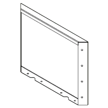 Corten acél virágláda - Panel - 40 x 50 cm