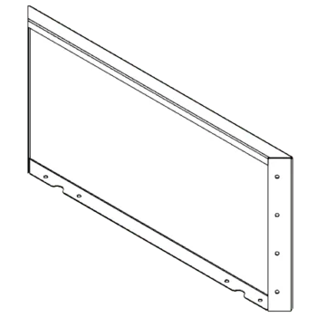 Corten acél virágláda - Panel - 40 x 80 cm