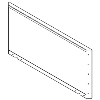 Corten acél virágláda - Panel - 50 x 100 cm