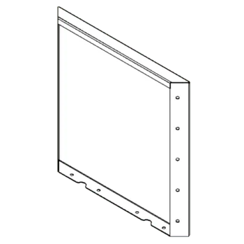 Corten acél virágláda - Panel - 50 x 50 cm
