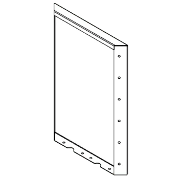 Corten acél virágláda - Panel - 60 x 40 cm