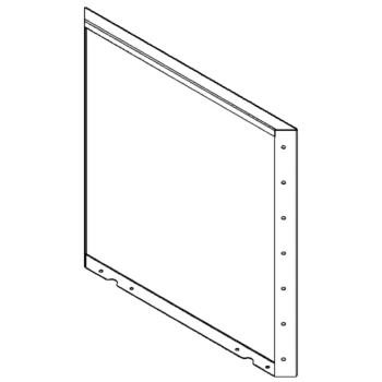 Acél virágláda - Panel - 70 x 70 cm - RAL7016 matt (antracitszürke)