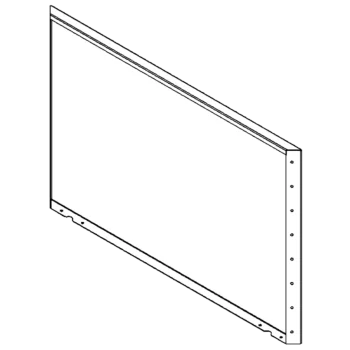 Acél virágláda - Panel - 80 x 120 cm - RAL9010 matt (fehér)