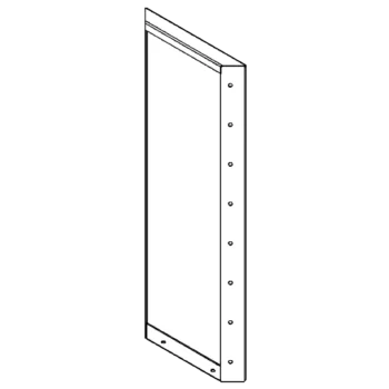Acél virágláda - Panel - 80 x 30 cm - RAL9010 matt (fehér)