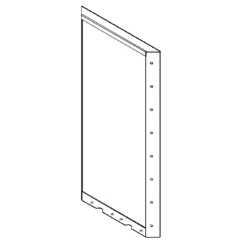 Acél virágláda - Panel - 80 x 40 cm - RAL9005 matt (fekete)