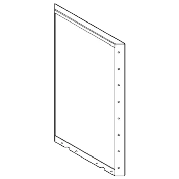 Acél virágláda - Panel - 80 x 50 cm - RAL9010 matt (fehér)