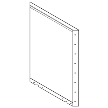 Acél virágláda - Panel - 80 x 60 cm - RAL7016 matt (antracitszürke)