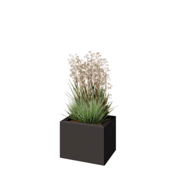 Acél virágláda - Téglalap - 40 x 30 x 30 cm - Más RAL szín - Fenéklemez nélkül