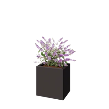 Acél virágláda - Téglalap - 40 x 30 x 40 cm - Más RAL szín - Fenéklemezzel