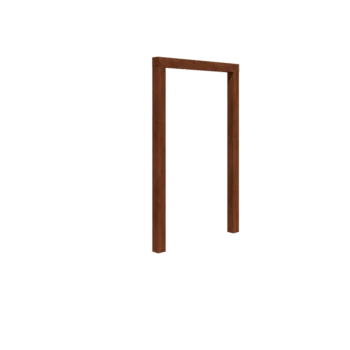 Corten acél pergola - Egyenes - 150 x 230 cm - Betontalp nélkül
