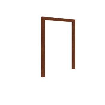 Corten acél pergola - Egyenes - 200 x 230 cm - Betontalp nélkül