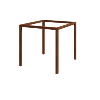 Corten acél pergola - Négyzet - 274 x 250 x 230 cm - Betontalp nélkül