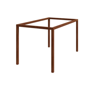 Corten acél pergola - Téglalap - 424 x 250 x 230 cm - Betontalp nélkül