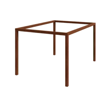 Corten acél pergola - Téglalap - 424 x 300 x 230 cm - Betontalp nélkül