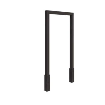 Acél pergola - Egyenes - 150 x 230 cm - Más RAL szín - Betontalppal