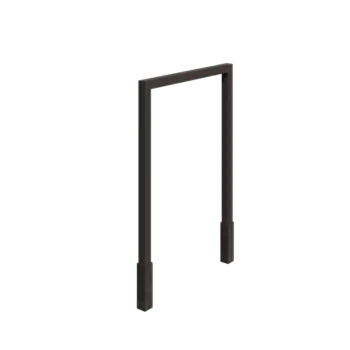 Acél pergola - Egyenes - 200 x 230 cm - RAL7016 matt (antracitszürke) - Betontalppal