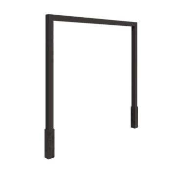 Acél pergola - Egyenes - 300 x 230 cm - Más RAL szín - Betontalppal