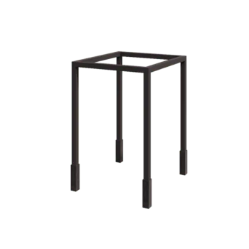 Acél pergola - Négyzet - 224 x 200 x 230 cm - RAL7016 matt (antracitszürke) - Betontalppal