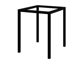 Acél pergola - Négyzet - 224 x 200 x 230 cm - RAL9005 matt (fekete) - Betontalp nélkül